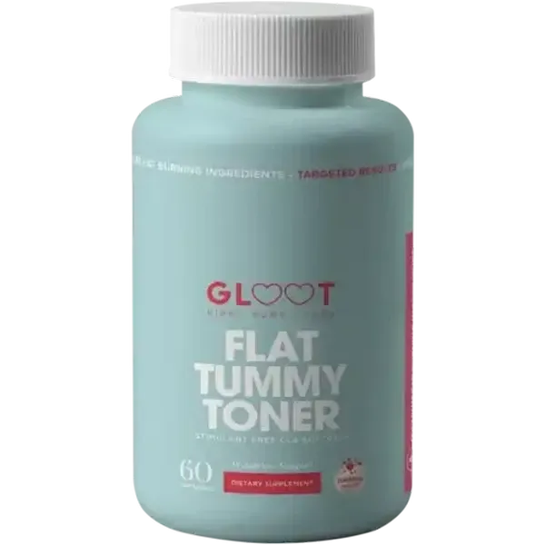 Gloot Flat Tummy Toner Softgel Capsules 60 Pack
