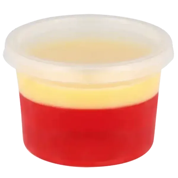 Red Jelly & Custard Desserts