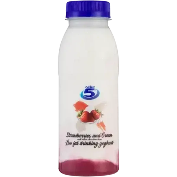 Take 5 Strawberries and Cream Low Fat Drinking Yoghurt 300g