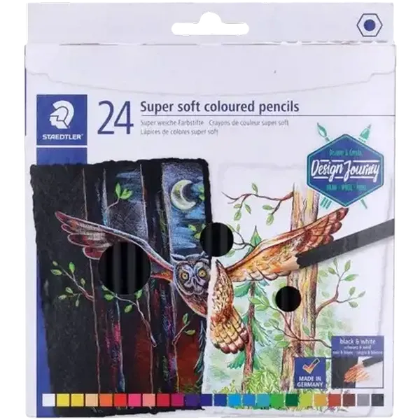 Staedtler Super Soft Coloured Pencils 24-Pack