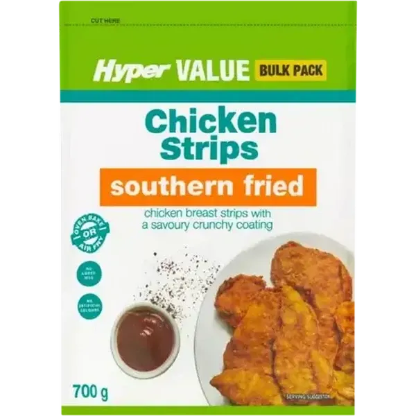 Hyper Value Frozen Southern Fried Chicken Strips 700g