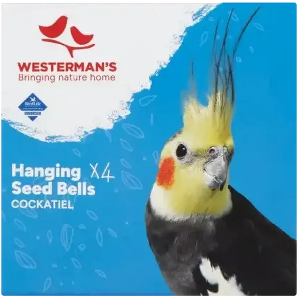 Westerman's Cockatiel Hanging Seed Bells 4 Pack