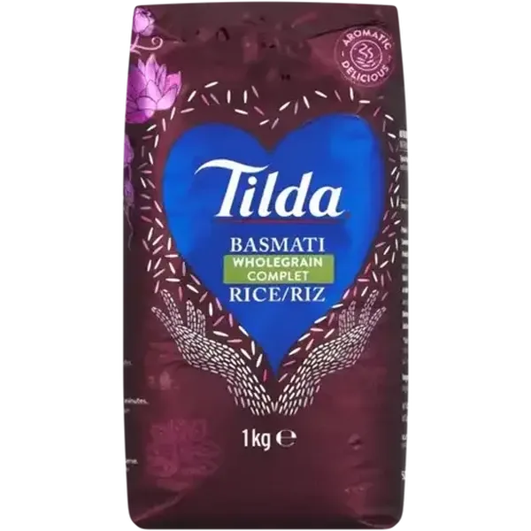 Tilda Wholegrain Basmati Rice 1kg