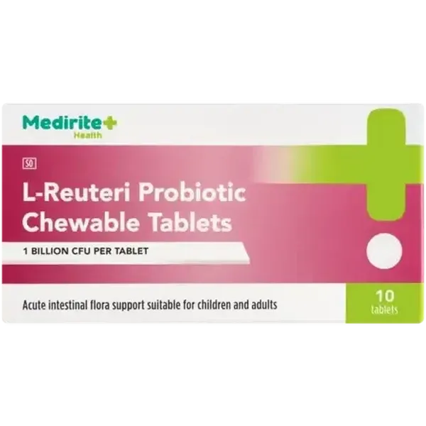 Medirite L-Reuteri Probiotic Chewable Tablets 10 Pack