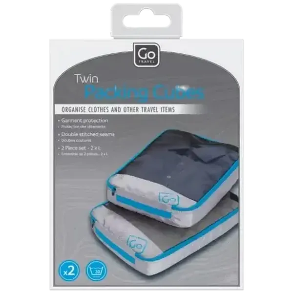 Go Travel Twin Packing Cubes 2 Piece