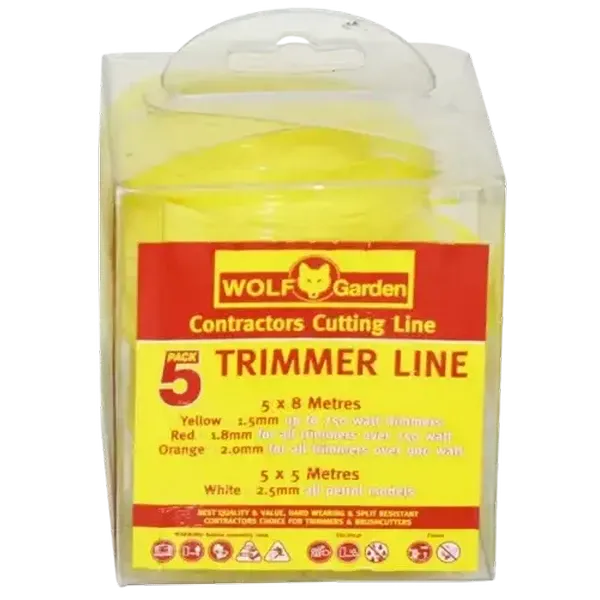 Wolf Garden Trimmer Line 1.5mm x 8m 5-Pack