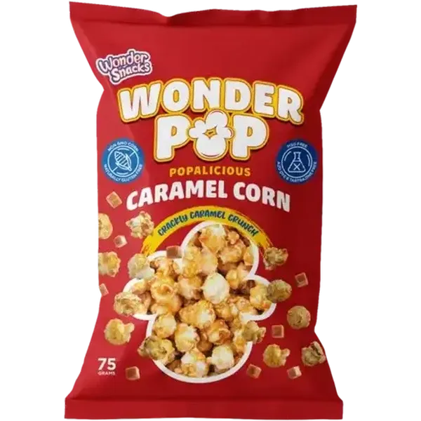 Wonder Snacks Wonder Pop Caramel Popcorn 75g