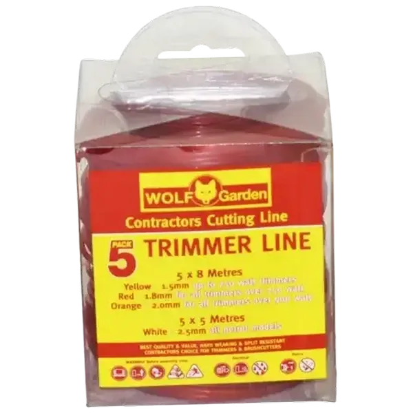 Wolf Garden Trimmer Line 2.0mm x 8m 5-Pack