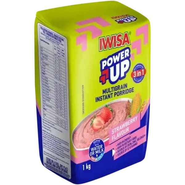 Iwisa No.1 Power Up Strawberry Flavour Multigrain Instant Porridge 1kg