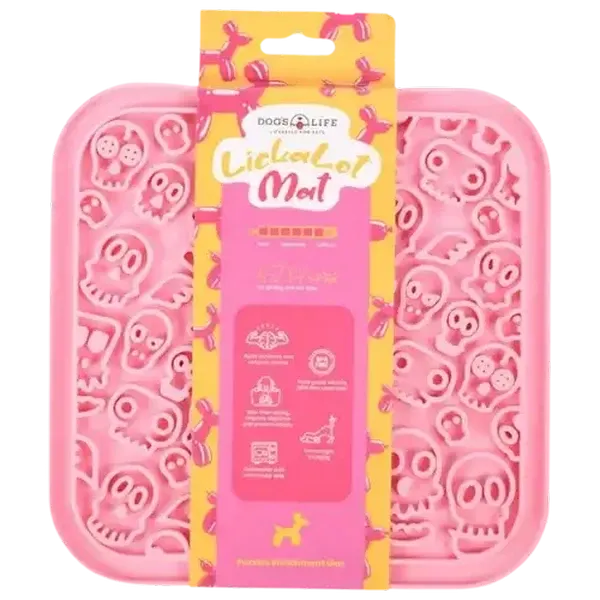Dog's Life Pink Cute Punk Lickalot Mat