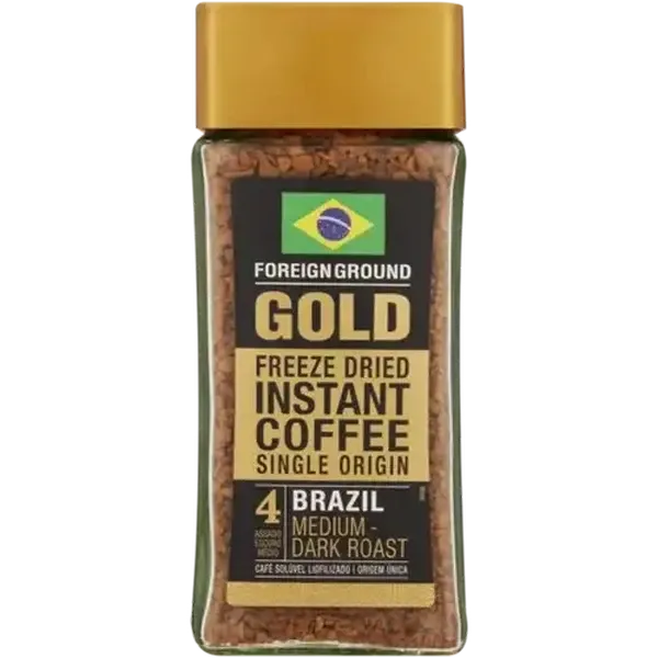 Foreign Ground Gold Brazil Freeze Dried Instant Coffee 100g