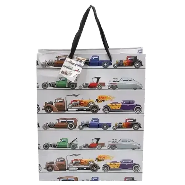 Large Gift Bag Vintage Cars