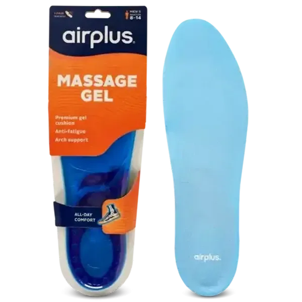 Airplus Insole Mens Massage Gel Blue