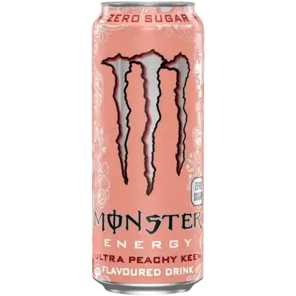 Monster Ultra Peachy Keen Flavoured Zero Sugar Energy Drink 500ml