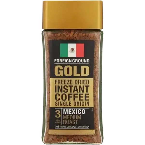 Foreign Ground Gold Mexico Freeze Dried Instant Coffee 100g