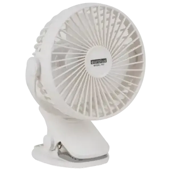 Eurolux Portable Rechargeable Mini Clip-On Fan