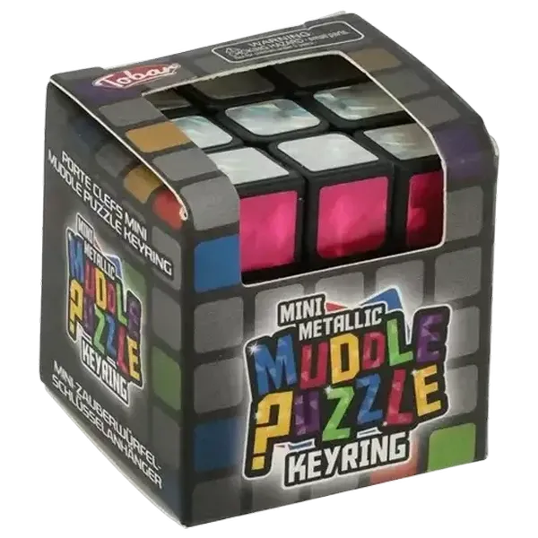 Mini Metallic Muddle Puzzle Keyring