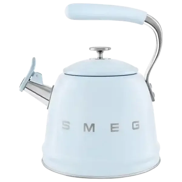 Smeg Pastel Blue Retro Whistling Kettle 2.3L
