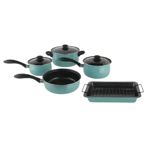 Delish Non-Stick Carbon Steel Cookware Set 9 Piece