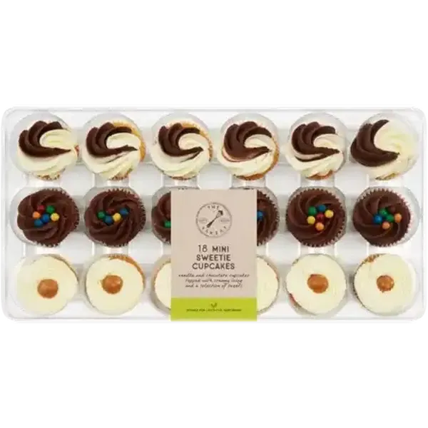 The Bakery Mini Sweetie Cupcakes 18 Pack