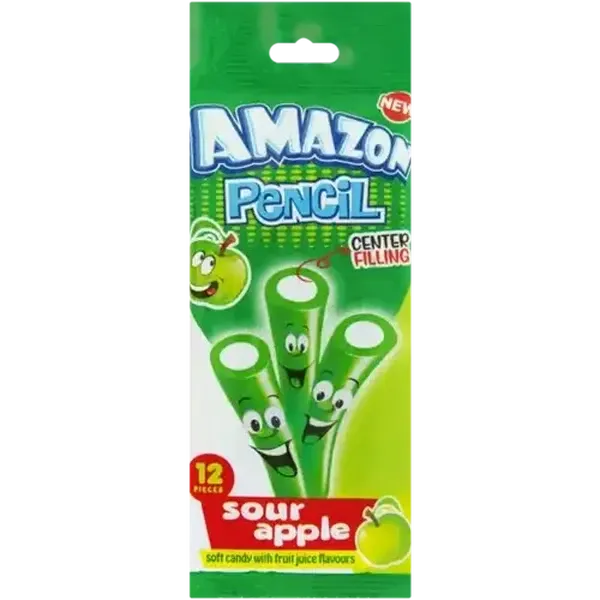 Amazon Monsta Sour Apple Pencil Candy 12 Pack