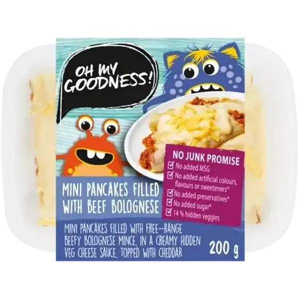 Oh My Goodness! Mini Pancakes Filled with Beef Bolognese 200g