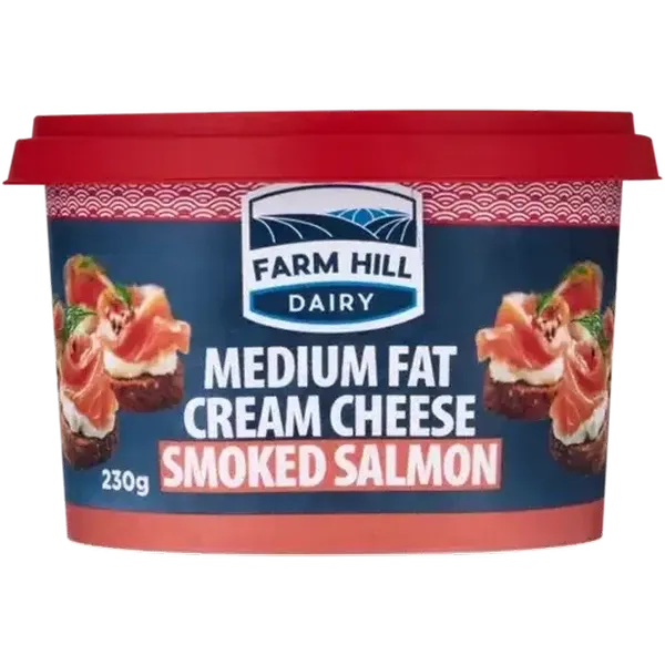 Farm Hill Dairy Smoked Salmon Medium Fat Cream Cheese 230g