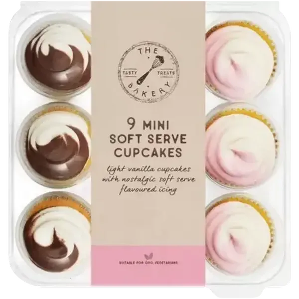 The Bakery Mini Soft Serve Cupcakes 9 Pack
