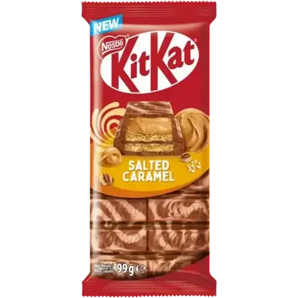 KitKat Salted Caramel Milk Chocolate Slab 99g