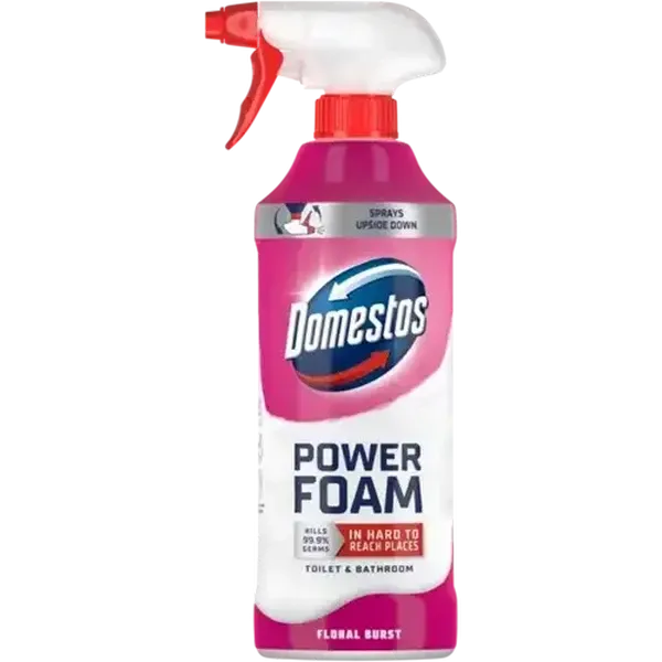Domestos Power Foam Floral Burst Toilet & Bathroom Cleaner 450ml