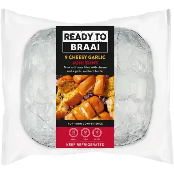 Ready To Braai Cheesy Garlic Mini Buns 9 Pack
