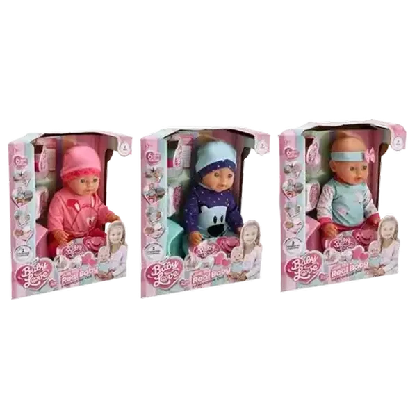 Baby Love Drink & Wet Interactive Doll 45cm (Design May Vary)