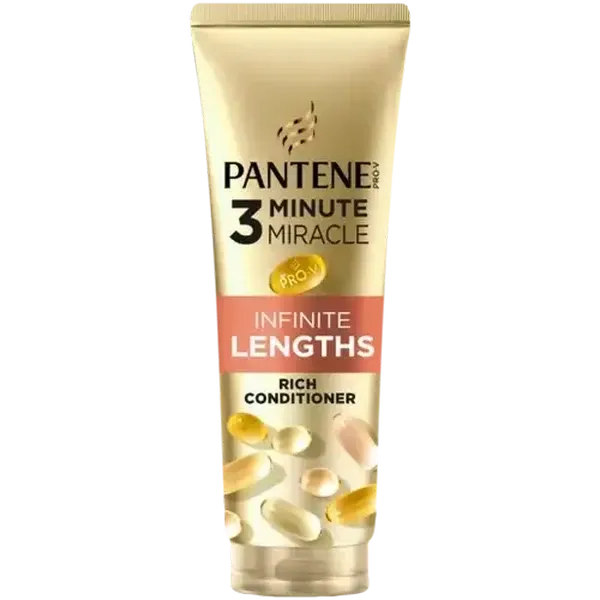 Pantene Pro-V 3 Minute Miracle Infinite Lengths Rich Conditioner 200ml