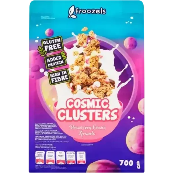 Froozels Cosmic Clusters Strawberry Crunch Granola 700g