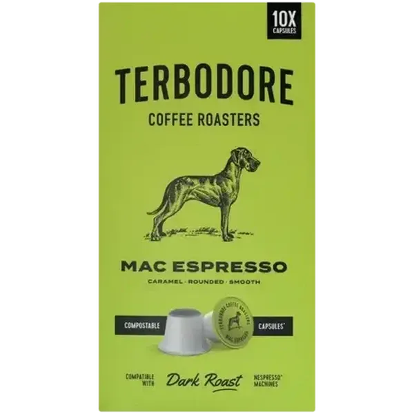 Terbodore Mac Espresso Coffee Capsules 10 Pack