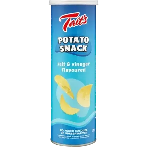 Tait's Salt & Vinegar Flavoured Potato Snack 120g