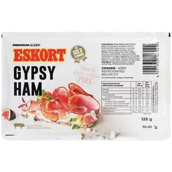 Eskort Sliced Gypsy Ham 125g