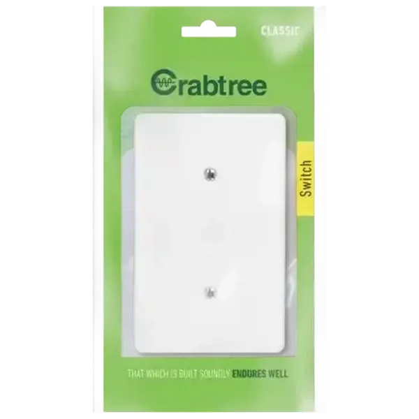Crabtree Classic Blank Cover Plate 100X50mm