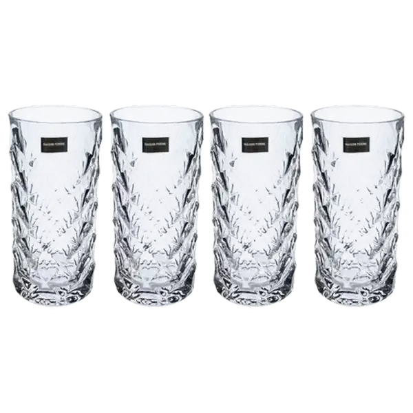 Maison Forine Lounge Long Drink Diamond Glasses 4-Pack