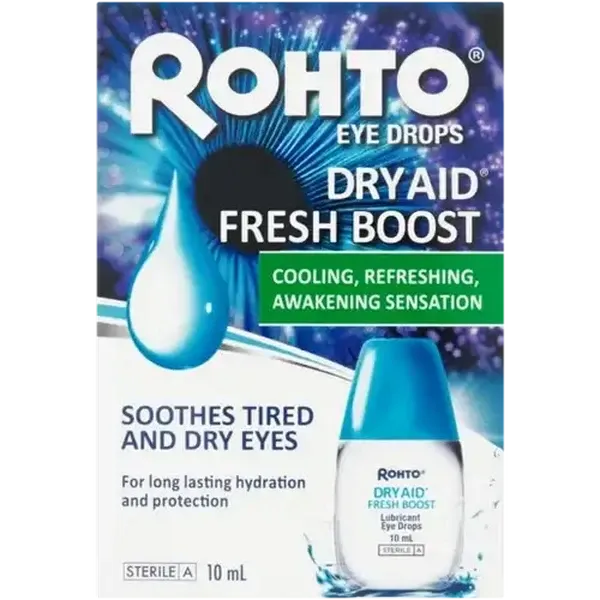 Rohto Dry Aid Fresh Boost Eye Drops 10ml