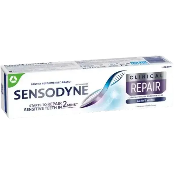 Sensodyne Clinical Repair Active White Fluoride Toothpaste 75ml
