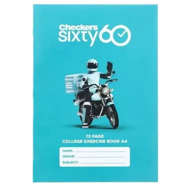 Sixty60 A4 Feint and Margin College Exercise Book 72 Page