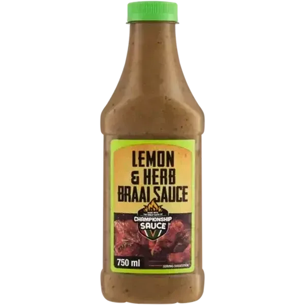 Championship Lemon & Herb Braai Sauce 750ml
