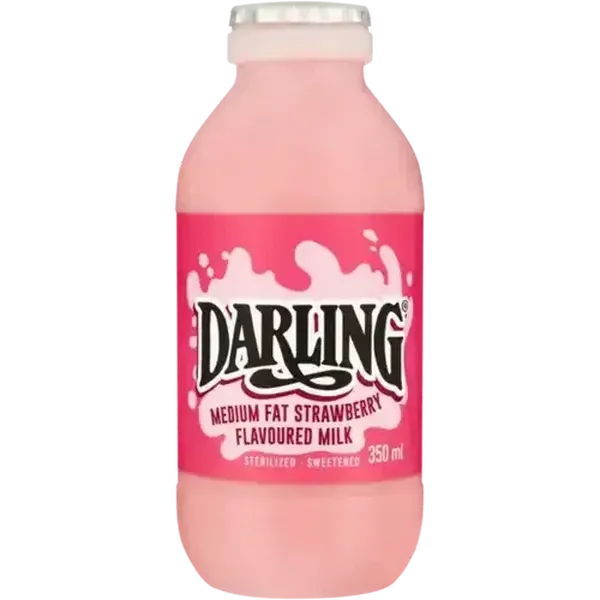 Darling Strawberry Flavoured Medium Fat Milk 350ml