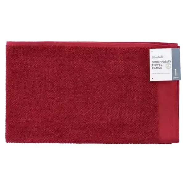 Essentials Manhattan Burgundy Hand Towel 50 x 90cm