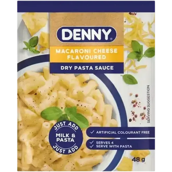 DENNY Macaroni Cheese Flavoured Dry Pasta Sauce 48g