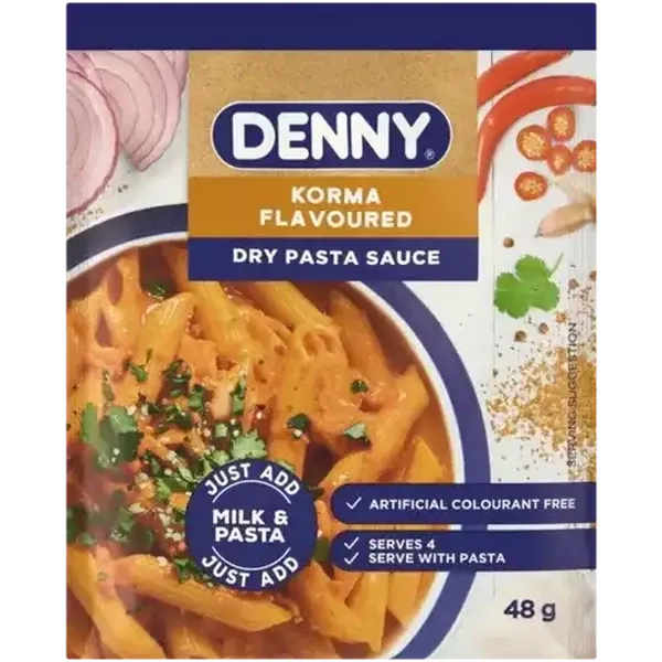 DENNY Korma Flavoured Dry Pasta Sauce 48g