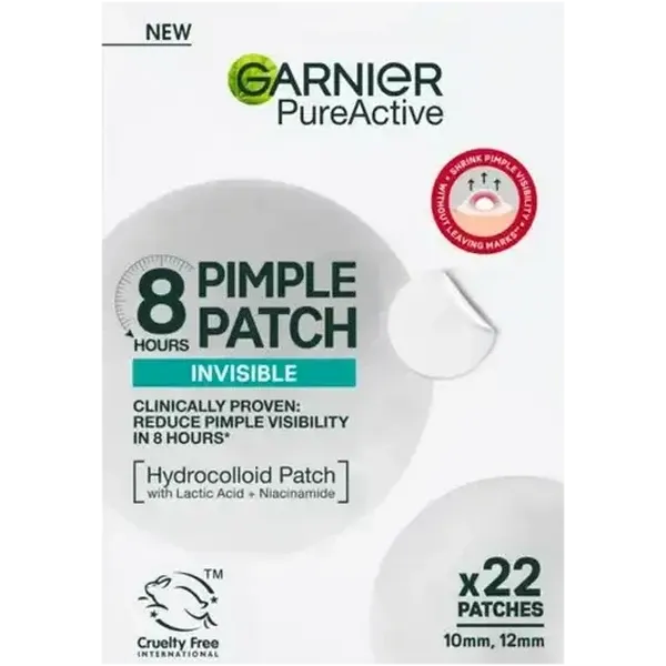 Garnier Pure Active Invisible Hydrocolloid Pimple Patches 22 Pack
