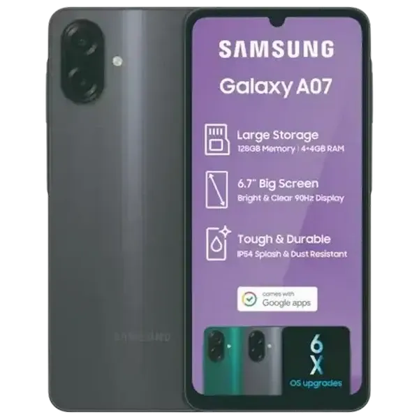 Samsung Galaxy A07 Black Mobile Handset