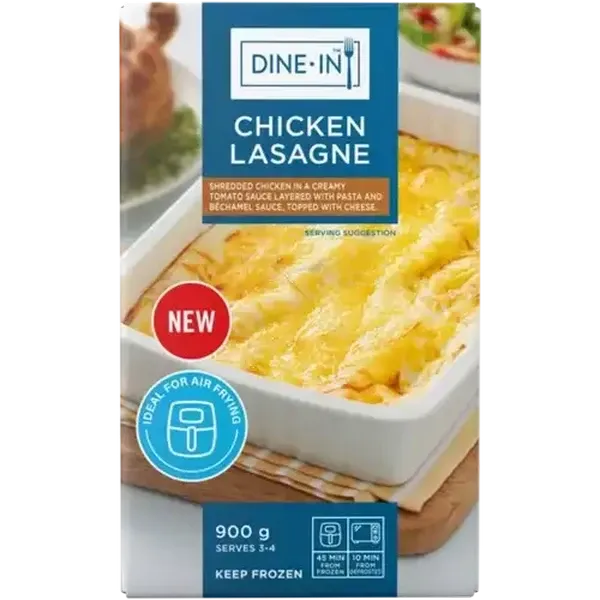 Dine-In Frozen Chicken Lasagne 900g